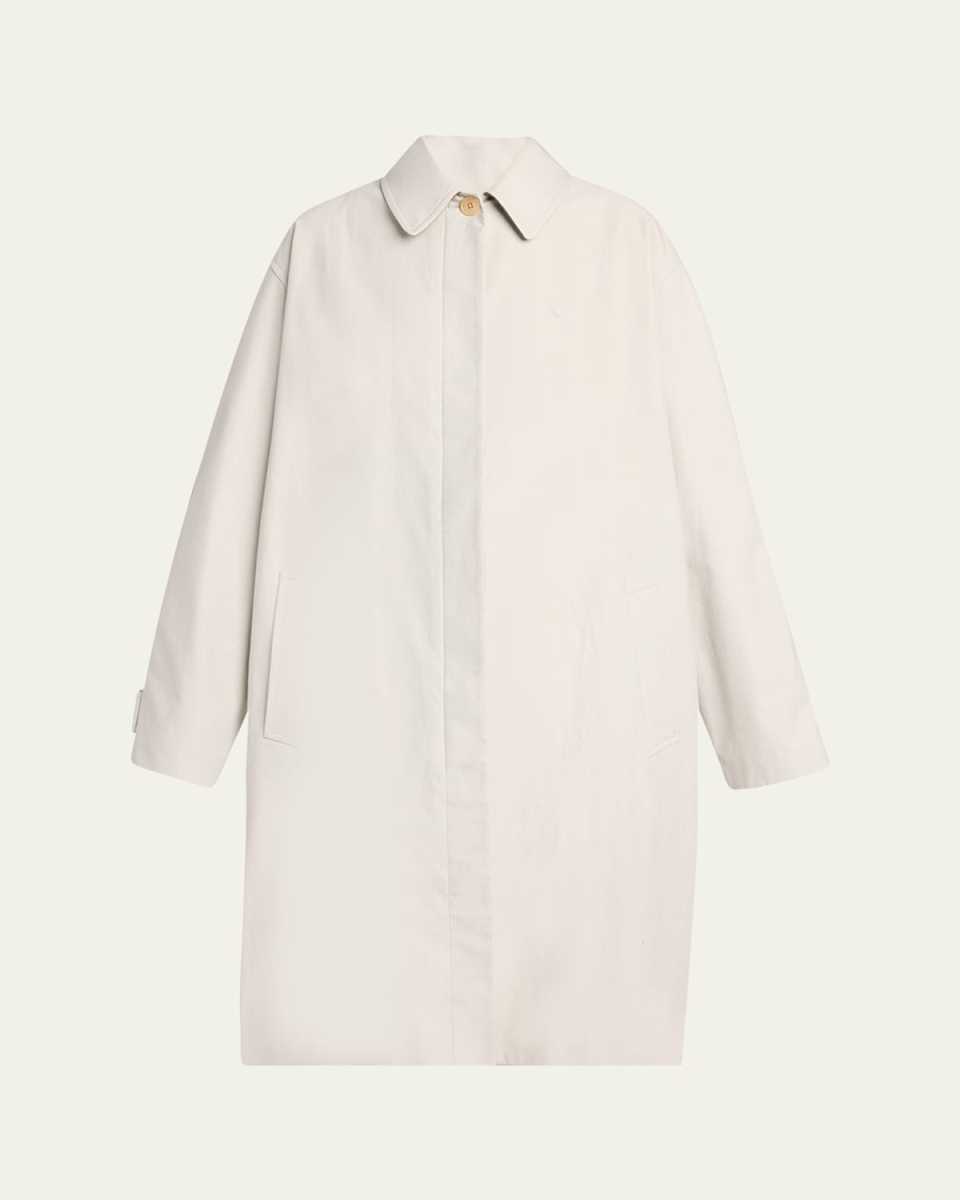 Pluma Cotton-Cashmere Single-Breasted Coat